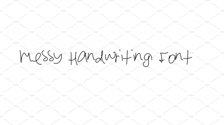 Messy Handwriting Font Download