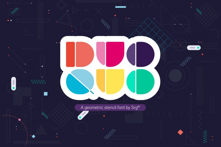 Quo Duo-Geometric display typeface Font Download