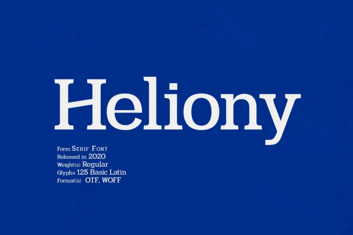 Heliony Font Download
