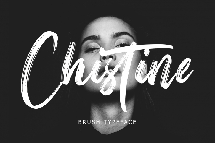 Christine Brush Typeface Font Download