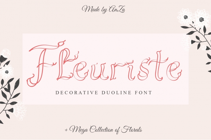 Fleuriste Duoline Font Download
