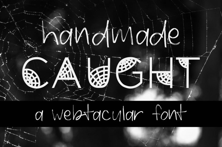 Caught Halloween Cobweb Display Font Download