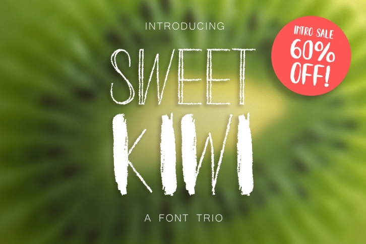 INTRO SALE 60% OFF! Kiwy: font trio Font Download