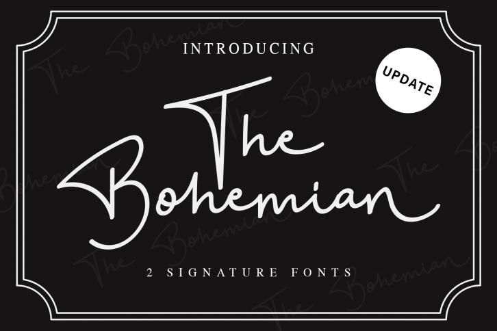 The Bohemian 2 Signature UPDATE Font Download