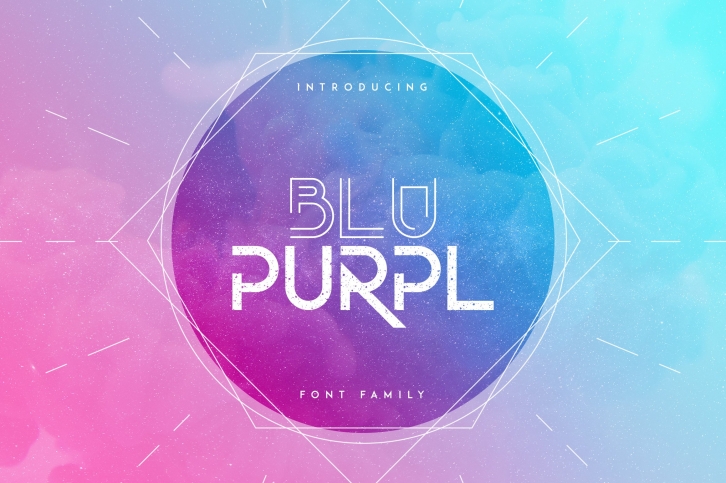 BluPurpl font family + Extra 70% OFF Font Download