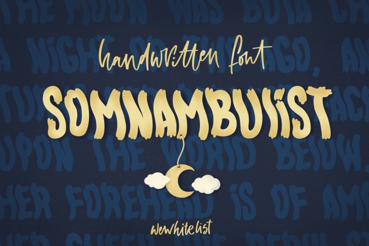 Handwritten Somnambulist font. Font Download