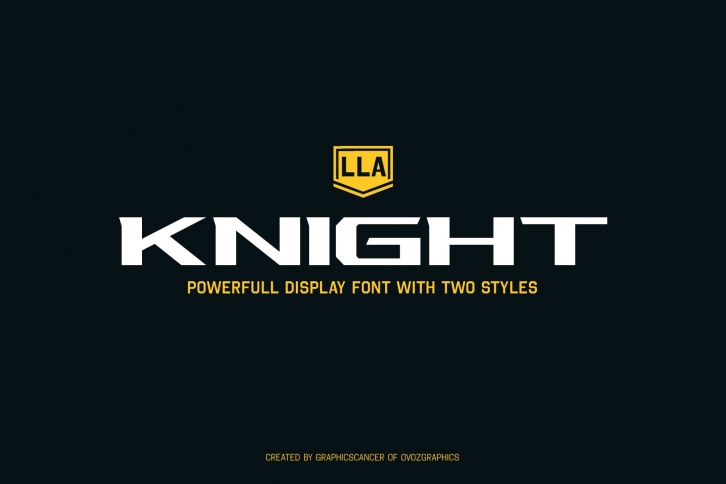 LLA Knight Sports Font Download
