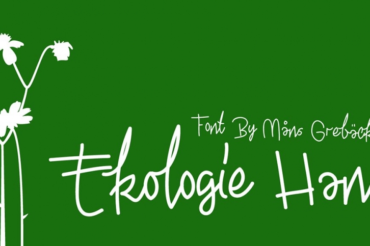 Ekologie Hand Font Download