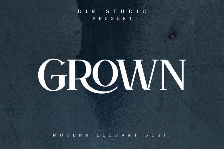 GROWN-Modern Display Font Download