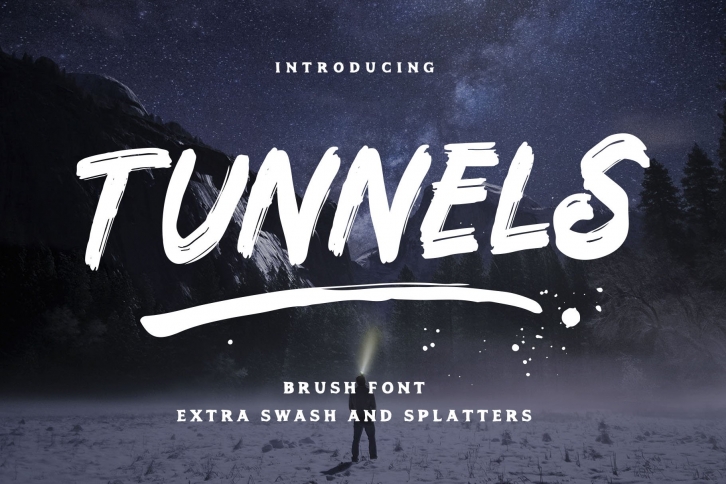 Tunnels Brush (Extras) Font Download