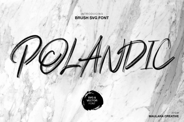 Polandic SVG Brush Font Download