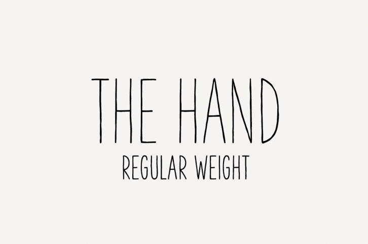 The Hand (Regular weight) Font Download