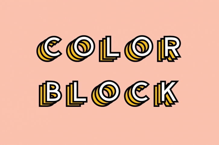 Color Block Font Download
