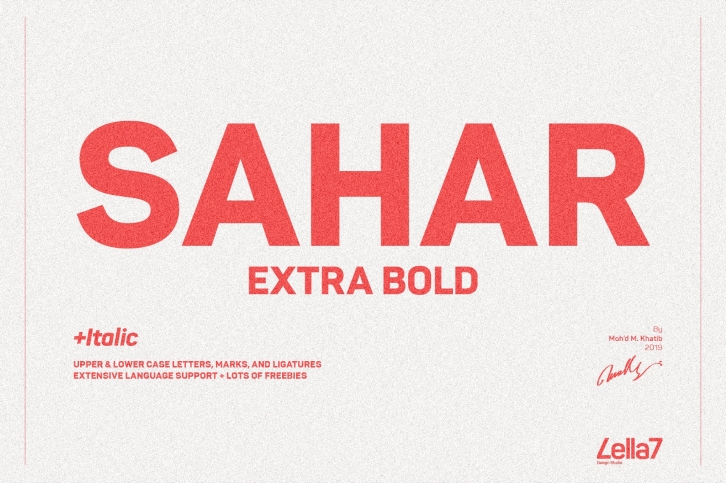 Sahar-ExtraBold Font Download