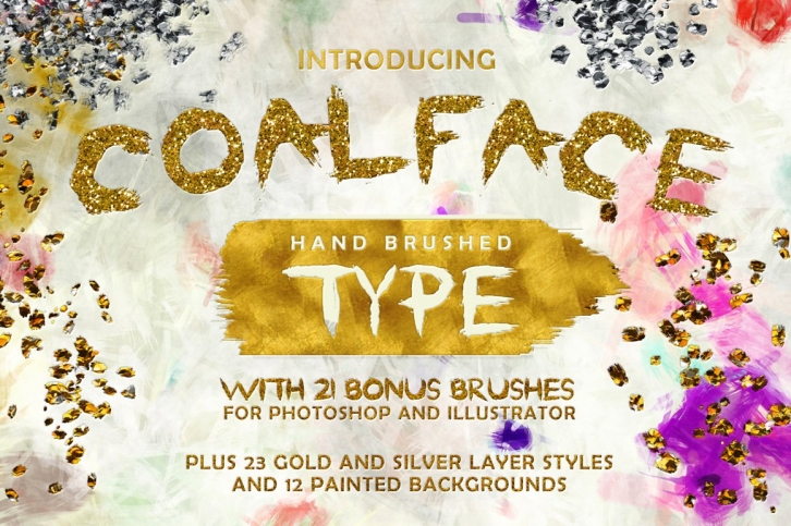 Coalface + Gold  Silver Styles Font Download