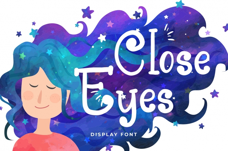 Close Eyes Playful Display Font Download