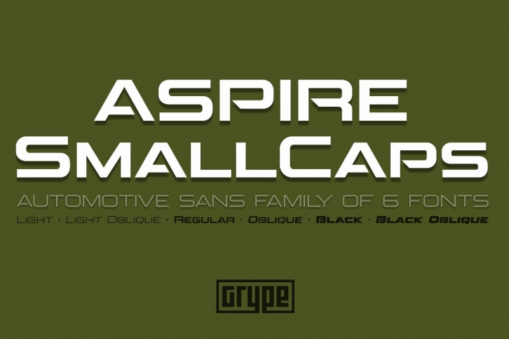 Aspire SmallCaps Family Font Download