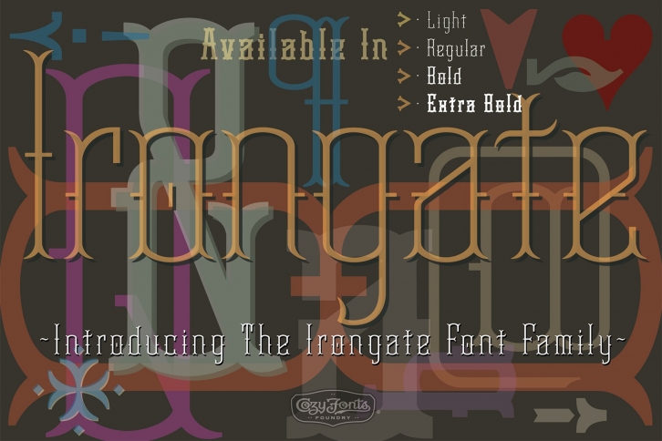 Irongate Regular Font Download