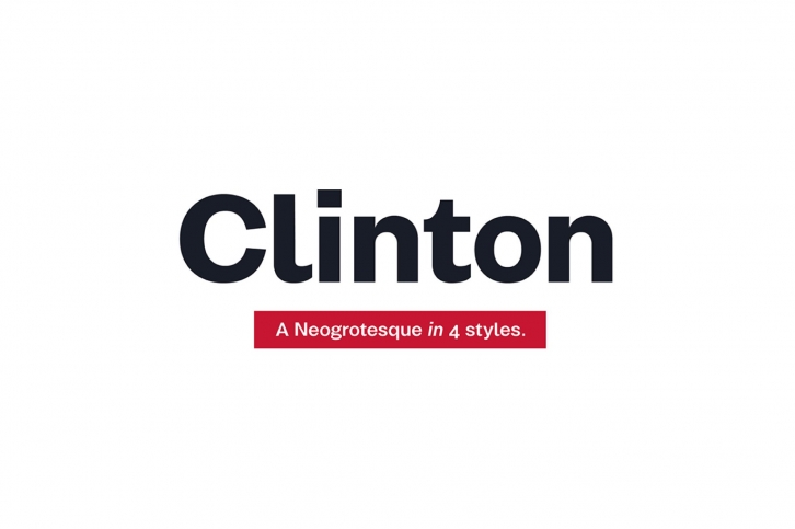 Clinton Type Family Font Download