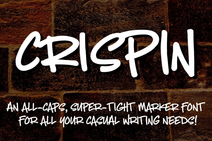 Crispin: handwritten marker font Font Download