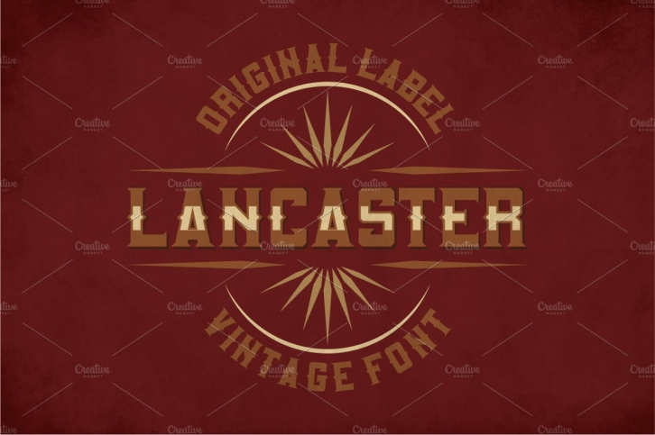 Lancaster Vintage Typeface Font Download