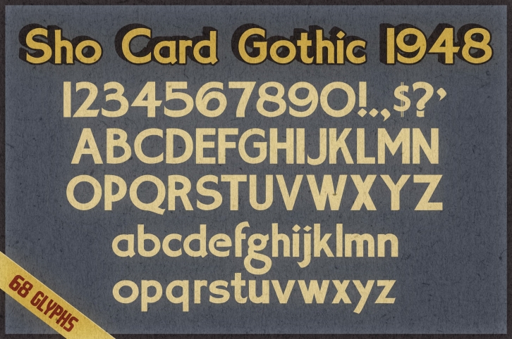 Sho Card Gothic 1948 Font Download