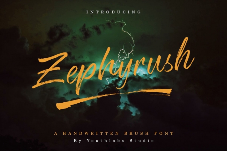 Zephyrush Handwritten Brush Font Download