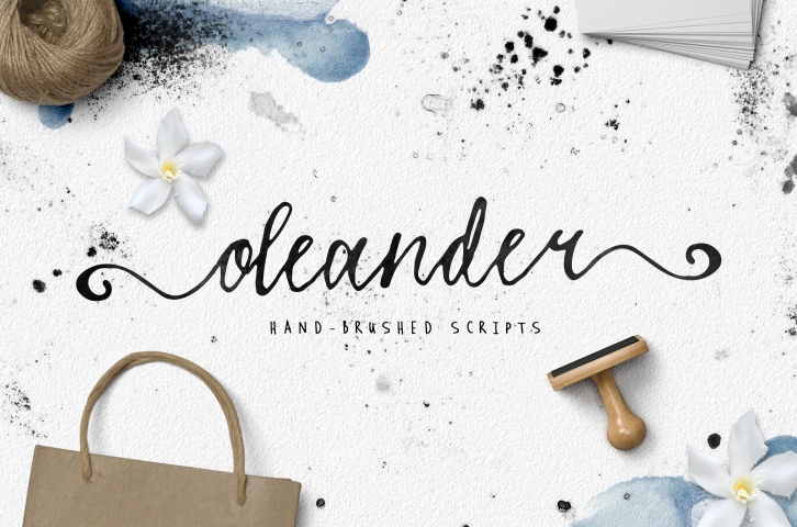 Oleander font (2 versions) Font Download