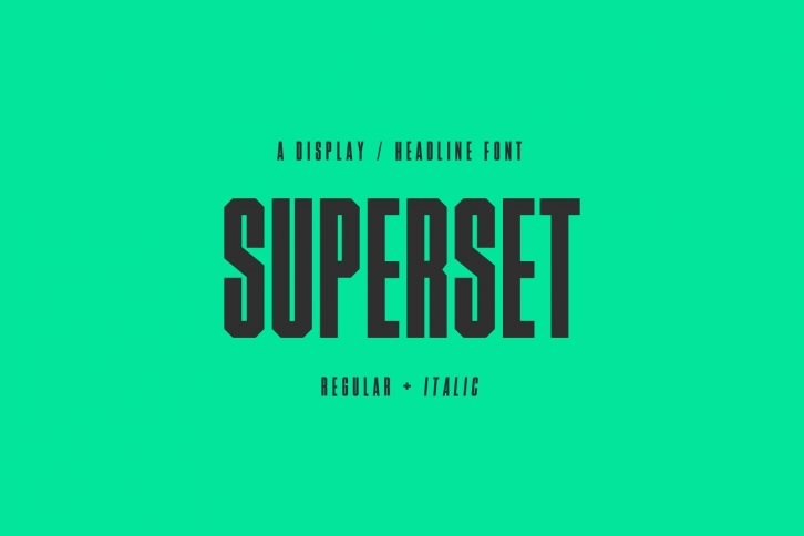 Superset Font Download