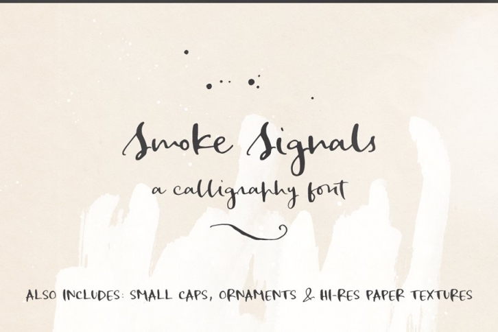 Sale! Smoke Signals script font Font Download