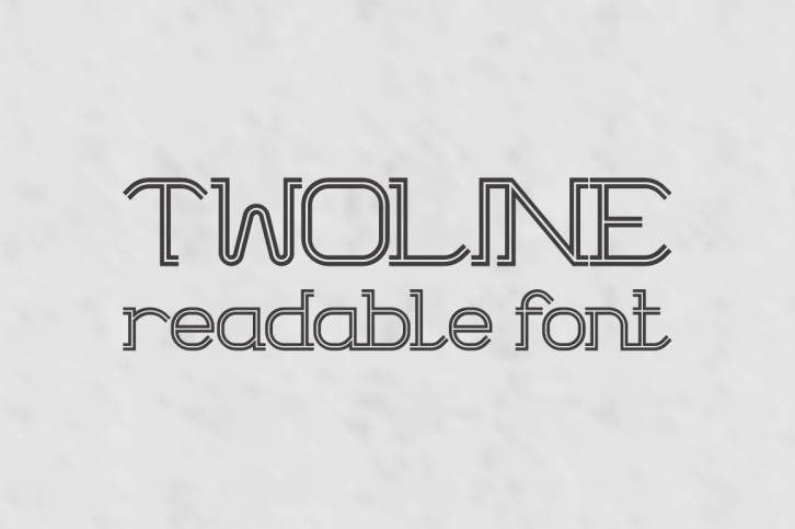 Twoline font two line symbols Font Download