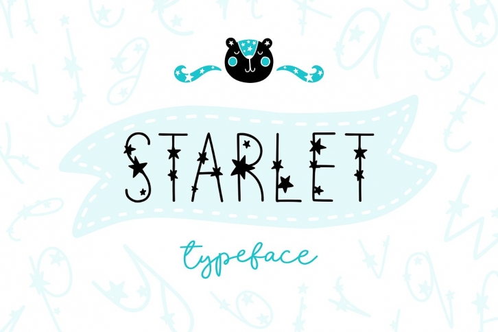 Starlet Typeface with Clipart! Font Download