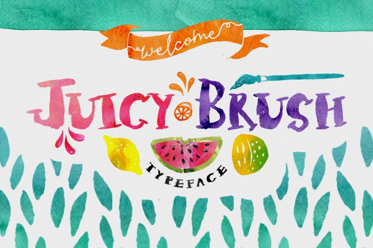 Juicy Brush Typeface Font Download