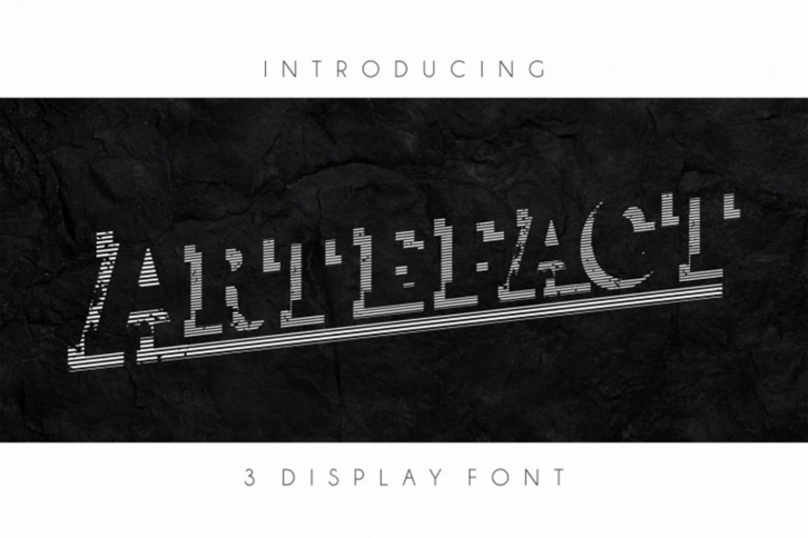 Artefact Display in 3 Versions Font Download