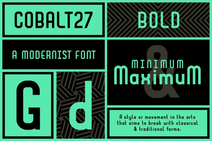Cobalt 27 Modernist Bold Font Download