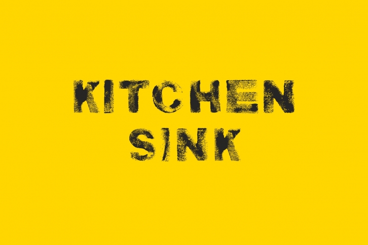 Kitchen Sink Typeface Font Download