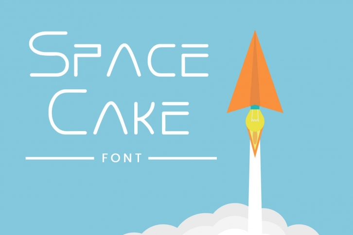 Space cake Typeface Font Download