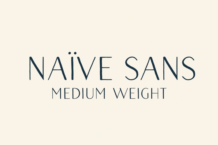 Naive Sans (Medium weight) Font Download