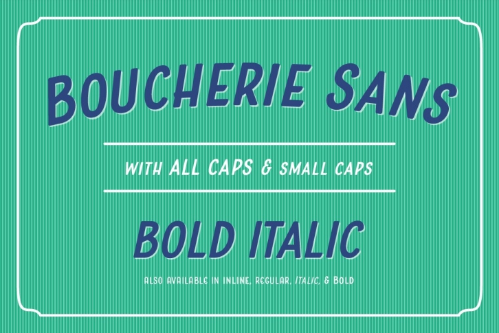 Boucherie Sans Bold Italic Font Download