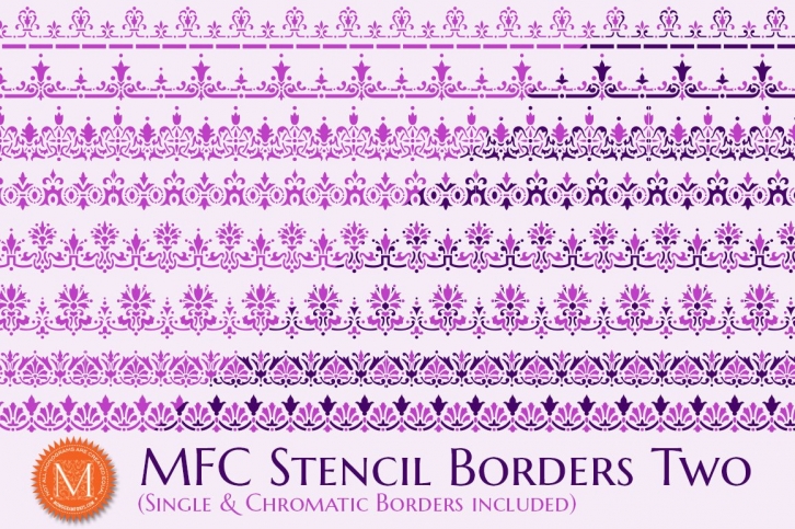 MFC Stencil Borders Two Font Download