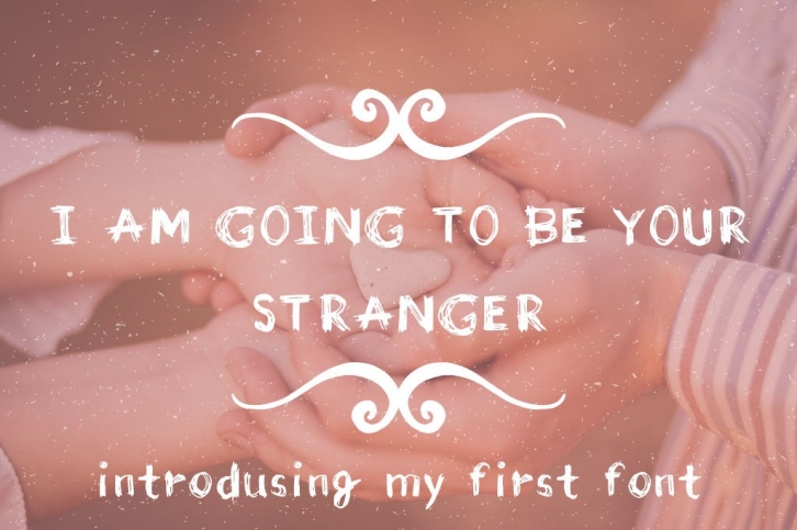 Stranger. Handdrawn scetchy font Font Download