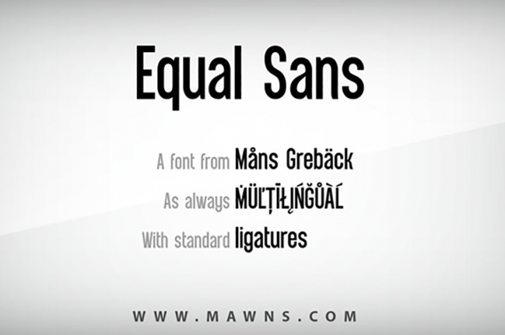 Equal Sans Font Download