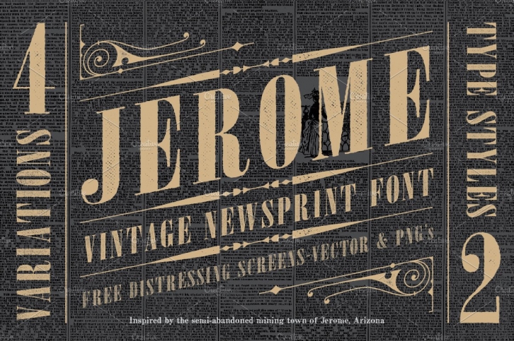 Jerome Vintage Typeface Font Download