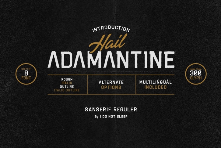 Adamantine Font Download