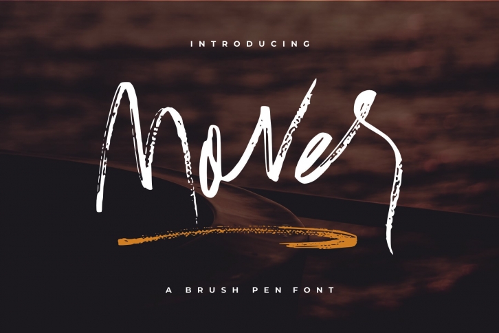 Mover // A Brush Pen Font Download