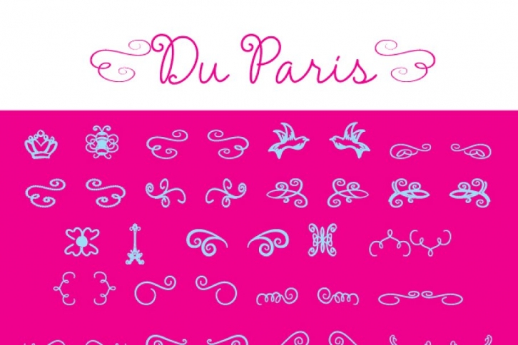 Du Paris Dingbat Font Download