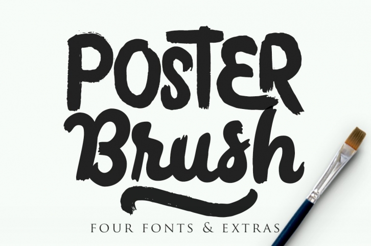 Poster Brush (-50% intro offer) Font Download