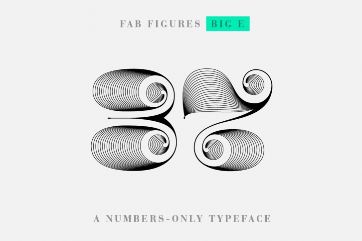 Fab Figures Big E Font Download