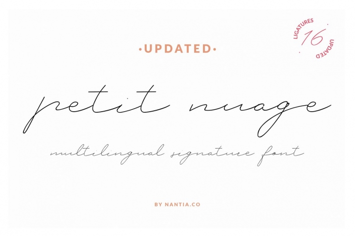 Petit Nuage Signature Greek Font Download