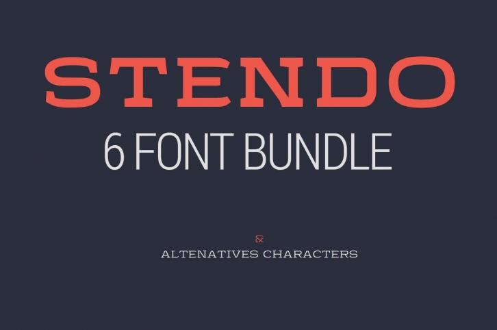 Stendo Advanced Bundle Font Download